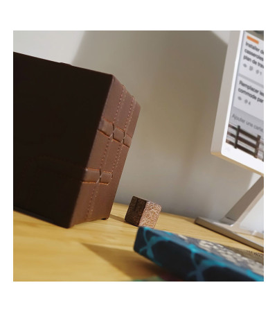 Kubb® Leather: premium mini PC with genuine leather finish – exclusive design and Intel® and AMD technology in a compact format