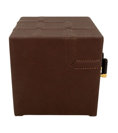 Kubb® Leather: premium mini PC with genuine leather finish – exclusive design and Intel® and AMD technology in a compact format