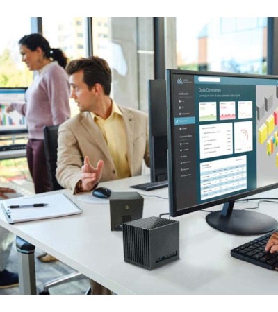 Kubb® Fanless – Mini PC silencieux en aluminium, processeurs Intel® et AMD, IA embarquée et design minimaliste