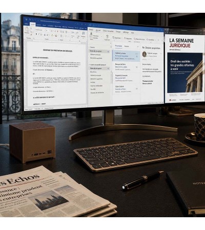 Kubb® Fanless – Mini PC silencieux en aluminium, processeurs Intel® et AMD, IA embarquée et design minimaliste